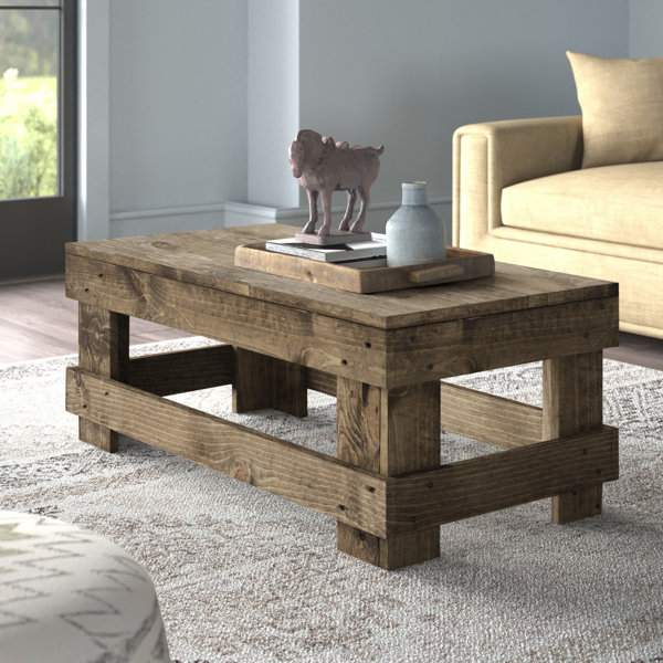 Foundstone™ Jodie Solid Wood 4 Legs Coffee Table & Reviews - Wayfair Canada